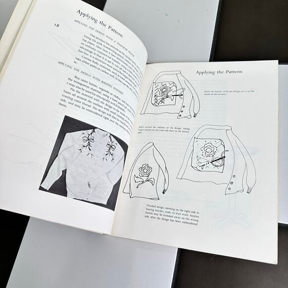 Vintage 1970s Crewel Needle Work Guide and Iron On Patterns - Picture 6 of 10